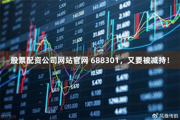 股票配资公司网站官网 688301，又要被减持！